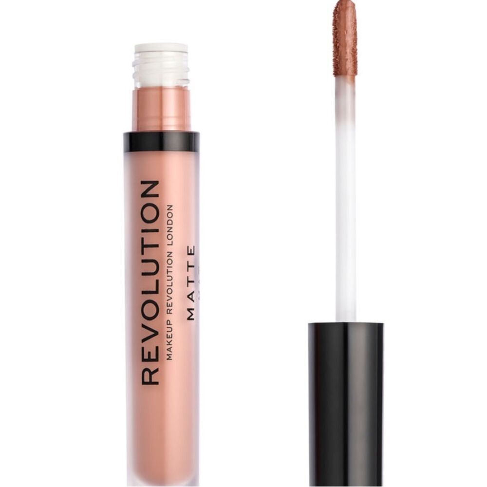 Revolution Matte Liquid Lipstick - Nude Peachy Brown Head Turner
